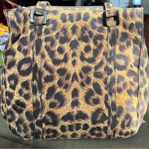 Bechamel Leopard Shoulder Purse Tote Bag NWOT - Picture 2 of 7